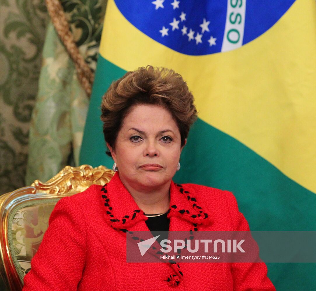 V.Putin meets with D.Rousseff in Moscow
