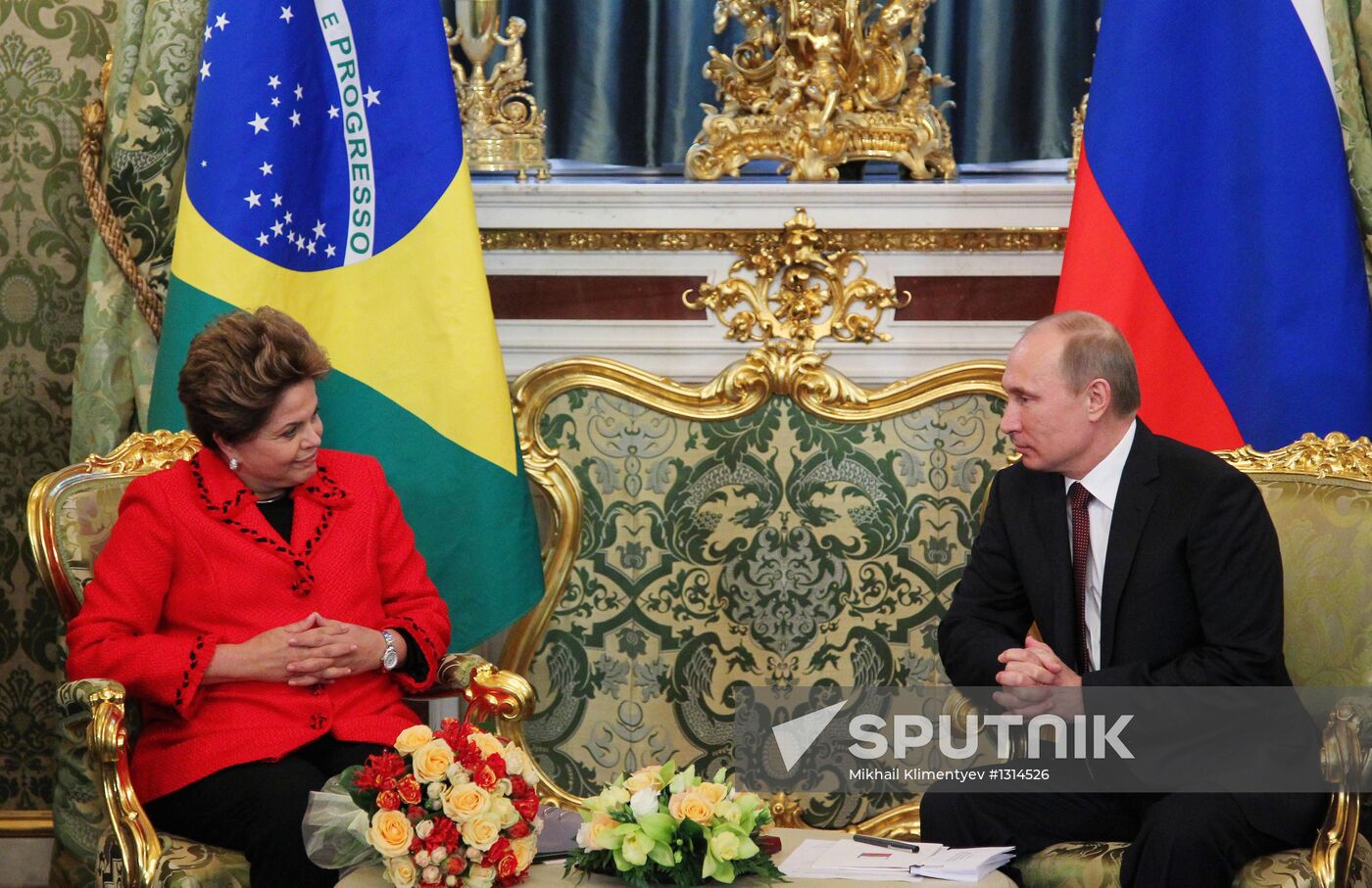 V.Putin meets with D.Rousseff in Moscow