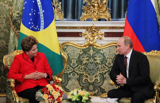V.Putin meets with D.Rousseff in Moscow