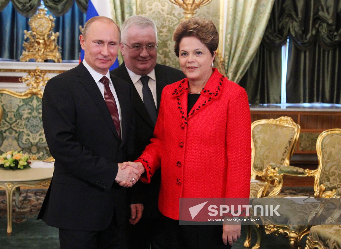 V.Putin meets with D.Rousseff in Moscow