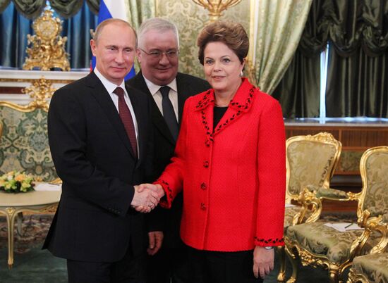 V.Putin meets with D.Rousseff in Moscow