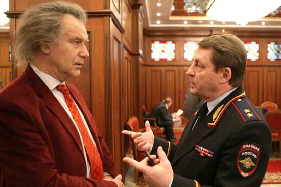 Meeting of public council in Interior Ministry (MVD) of Russia
