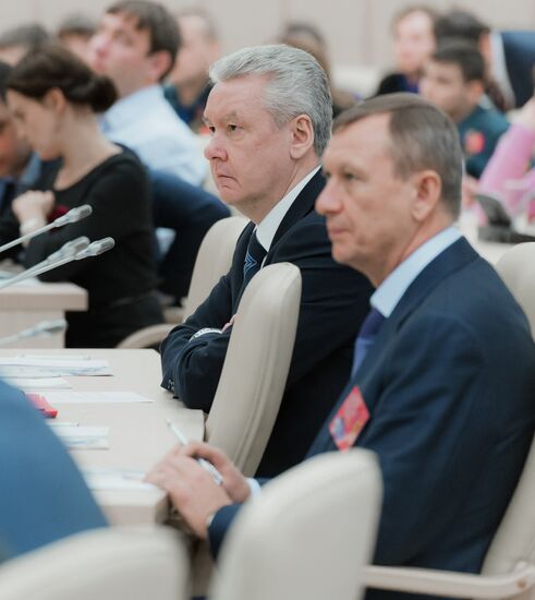 Sergei Sobyanin attends trilateral commission meeting
