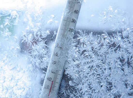 Severe cold in Russian regions