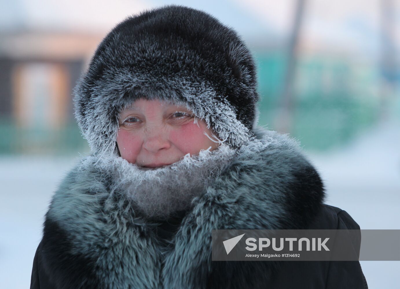 Severe cold in Russian regions