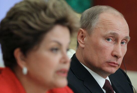 Vladimir Putin and Dilma Rousseff meet in Moscow