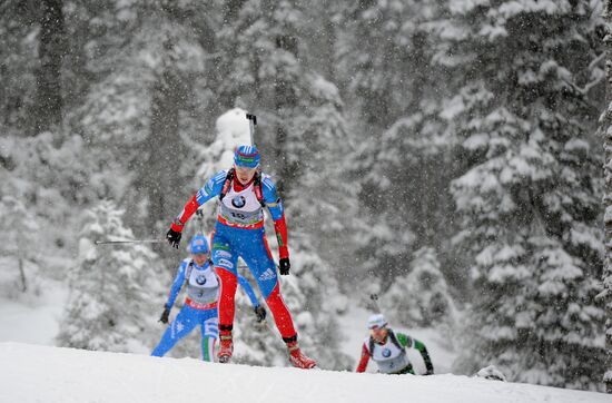 Biathlon. III stage of World Cup. Women's Sprint