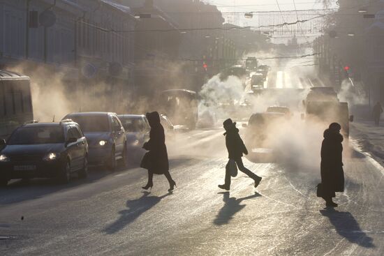 Russian regions hit by severe frosts