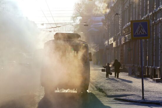 Russian regions hit by severe frosts