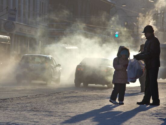 Russian regions hit by severe frosts