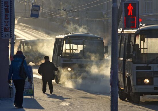 Russian regions hit by severe frost