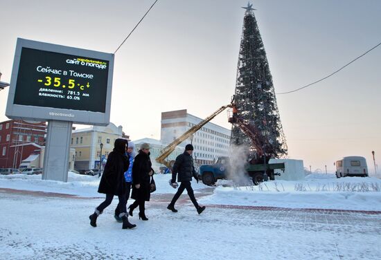 Russian regions hit by severe frosts