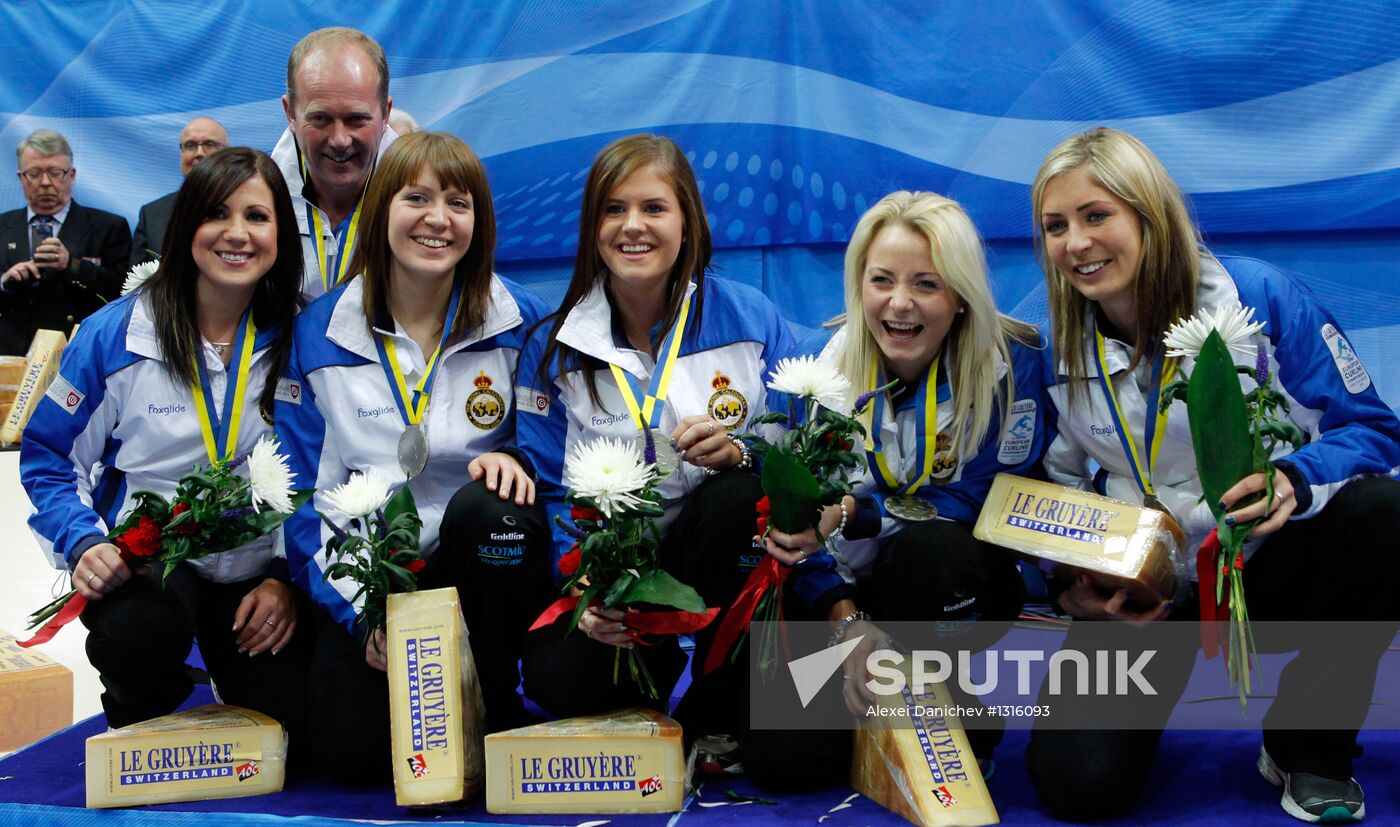 Curling European Championship. Day 9