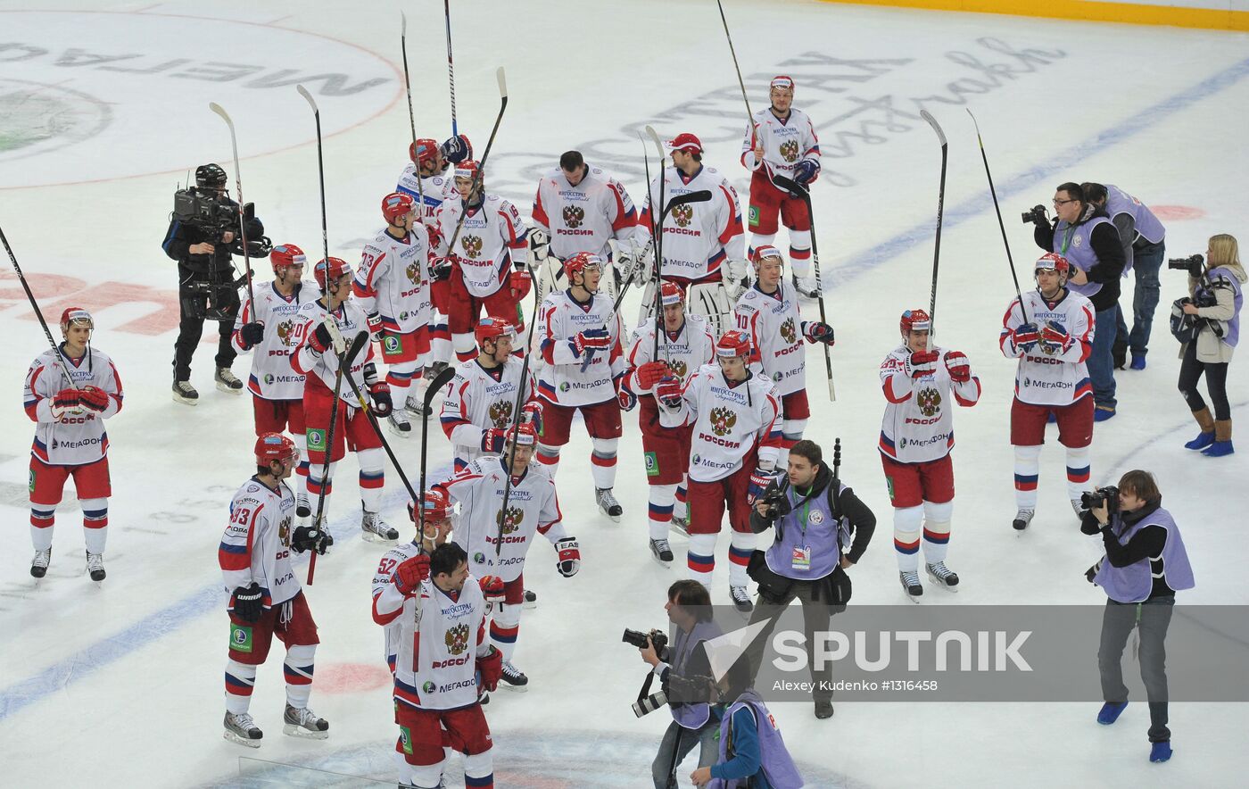Channel One Cup. Russia vs. Finland