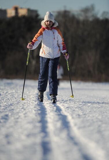 Skiing in Moscow