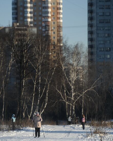 Skiing in Moscow