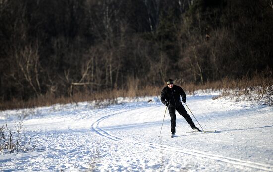Skiing in Moscow