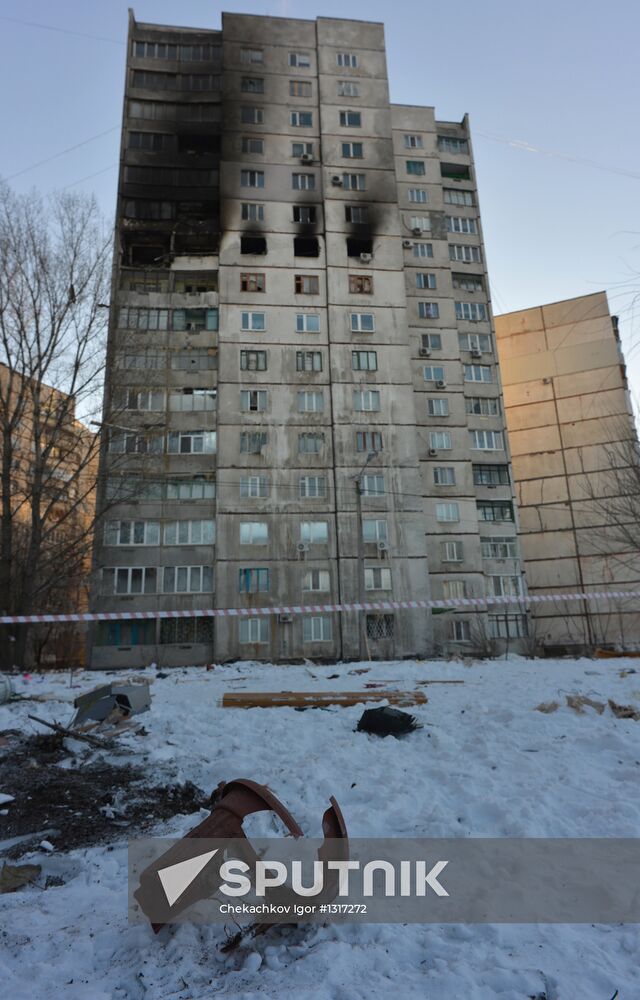 Explosion in residential house in Kharkov