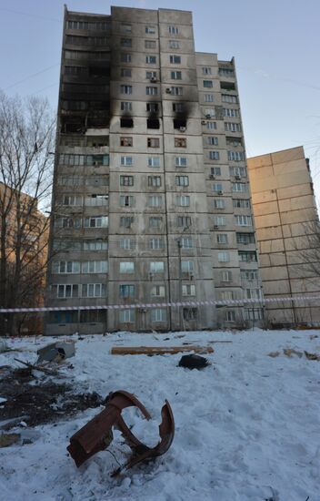 Explosion in residential house in Kharkov