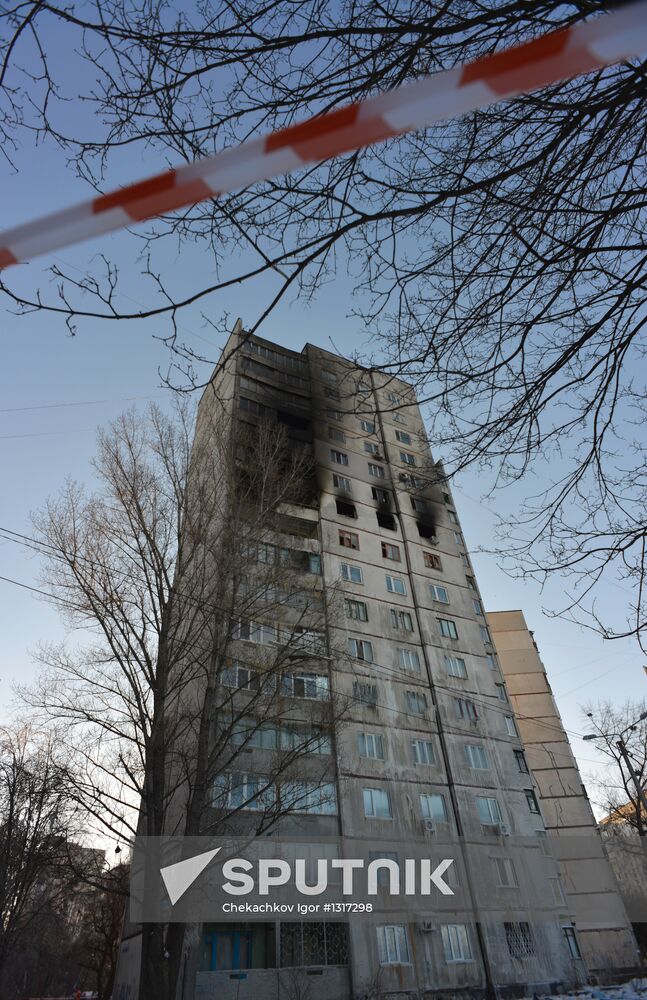 Explosion in residential house in Kharkov