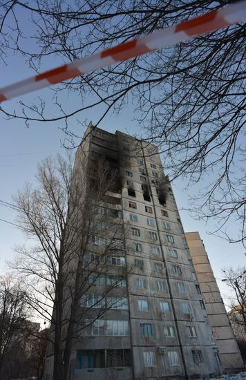 Explosion in residential house in Kharkov
