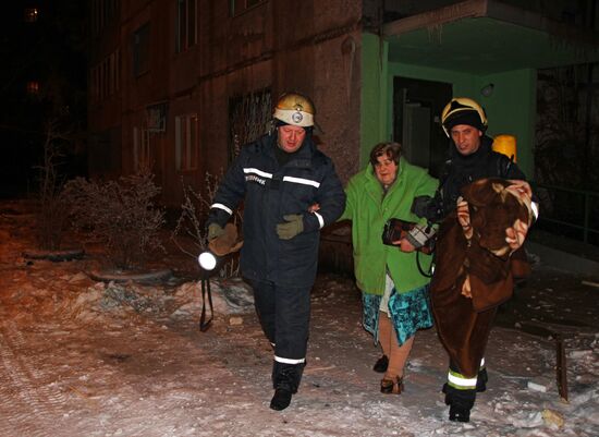 Explosion in residential house in Kharkov