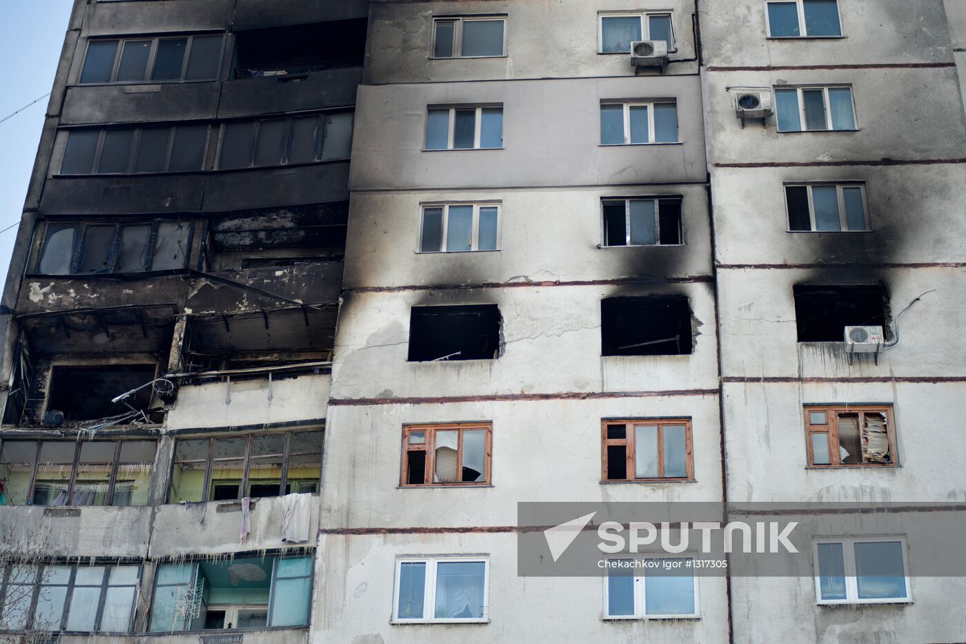 Explosion in residential house in Kharkov
