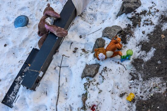 Explosion in residential house in Kharkov