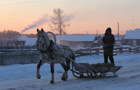 Life in the village of Litkovka, Omsk Region