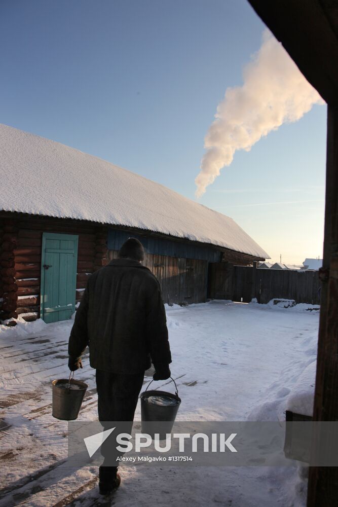 Life in the village of Litkovka, Omsk Region