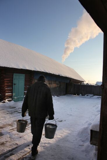Life in the village of Litkovka, Omsk Region