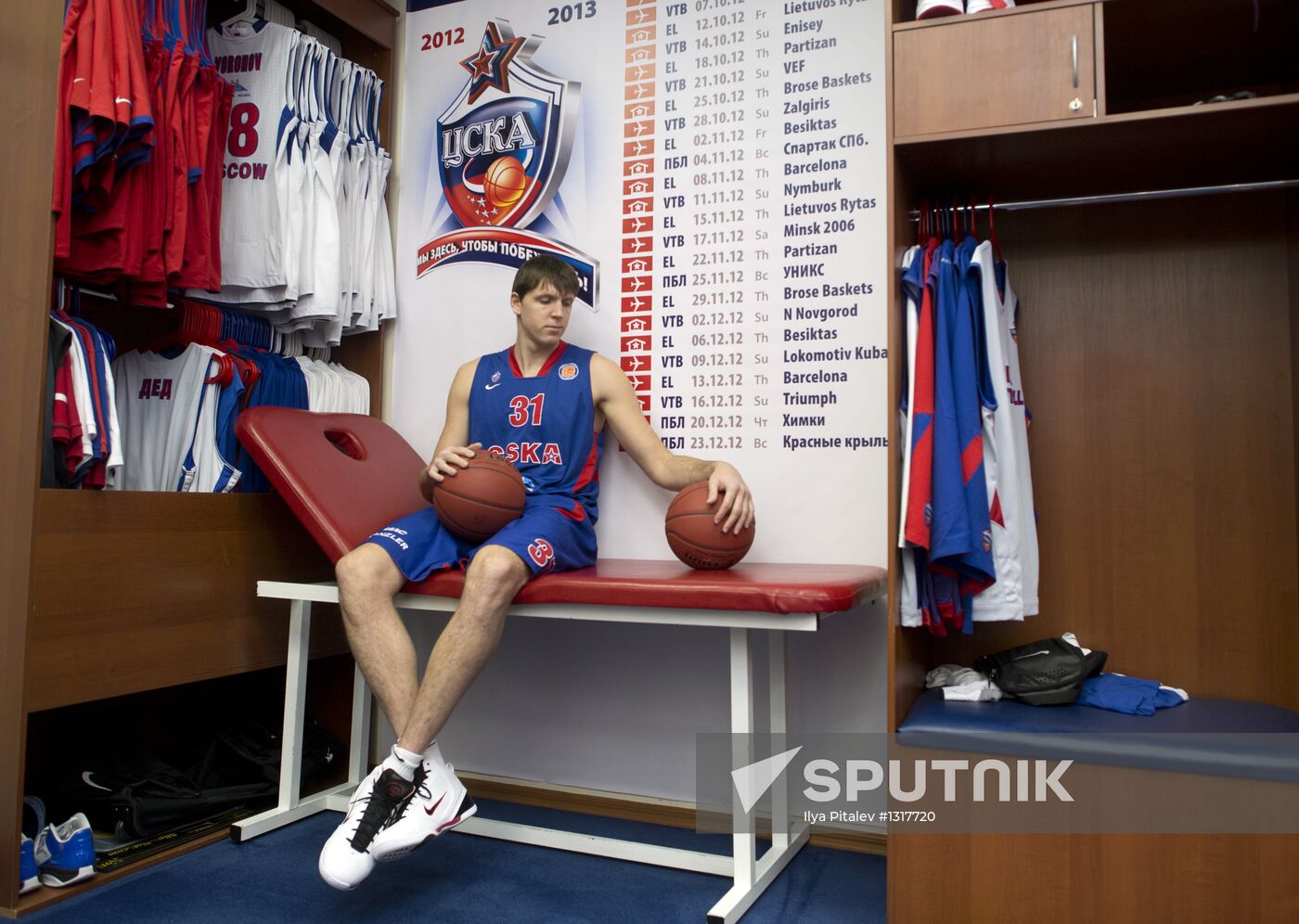PBC CSKA player Viktor Khryapa