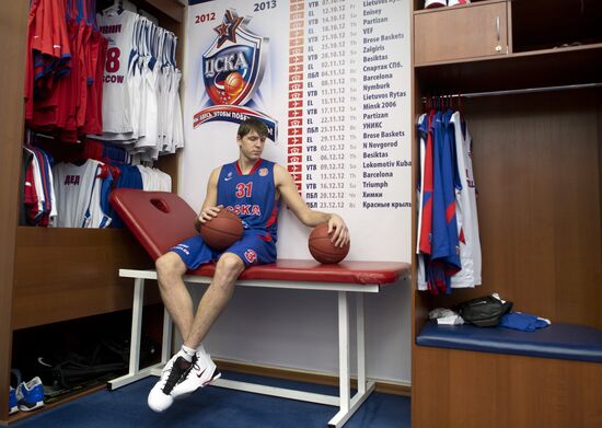 PBC CSKA player Viktor Khryapa