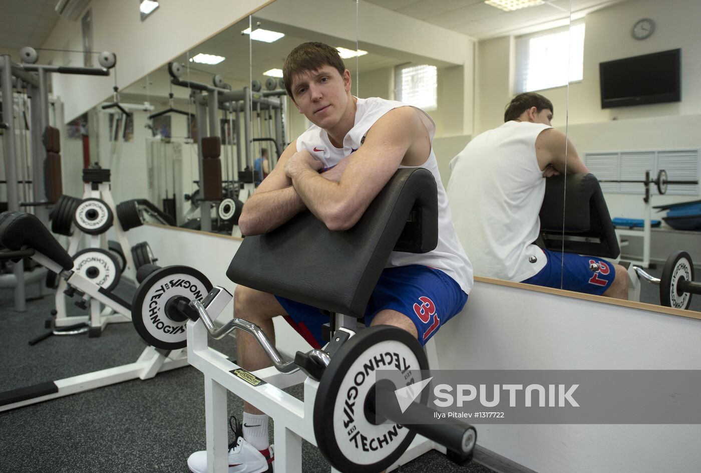 PBC CSKA player Viktor Khryapa