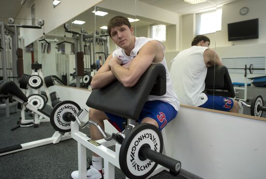 PBC CSKA player Viktor Khryapa
