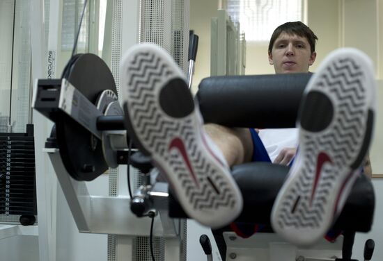 PBC CSKA player Viktor Khryapa