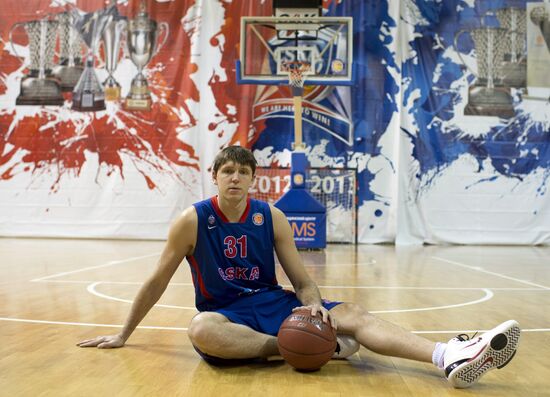 PBC CSKA player Viktor Khryapa