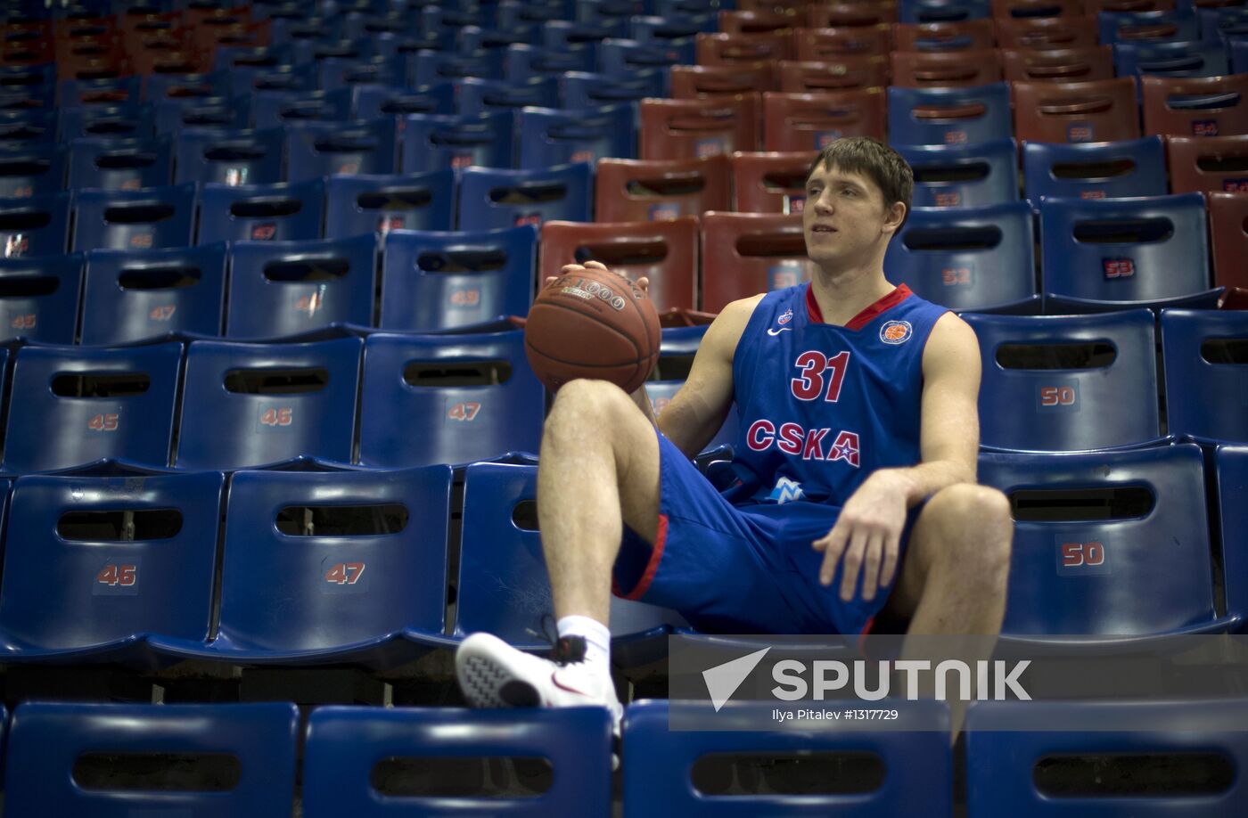 PBC CSKA player Viktor Khryapa