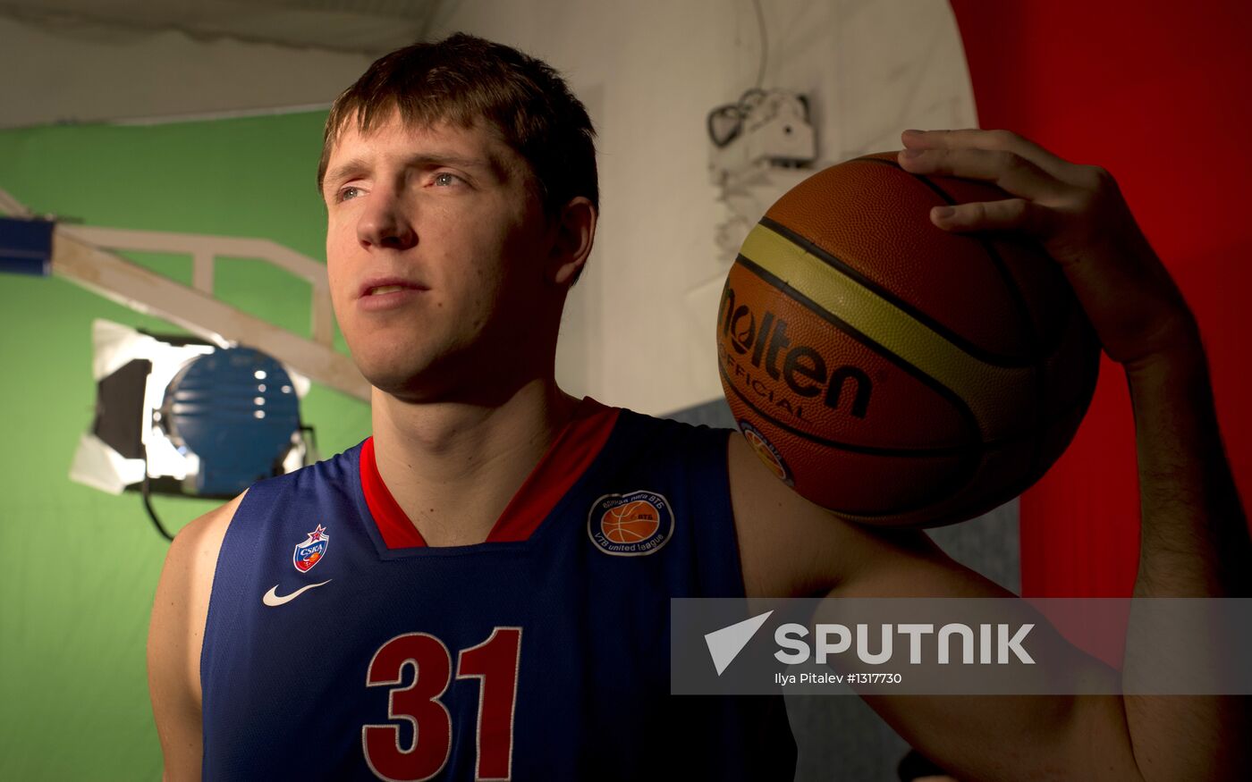 PBC CSKA player Viktor Khryapa