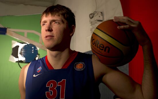 PBC CSKA player Viktor Khryapa