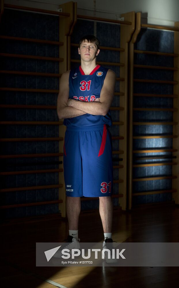 PBC CSKA player Viktor Khryapa