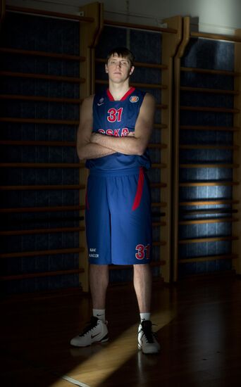 PBC CSKA player Viktor Khryapa