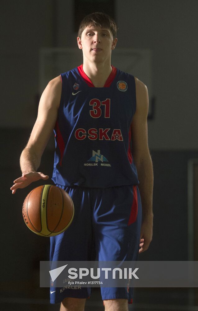 PBC CSKA player Viktor Khryapa