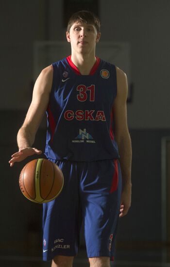 PBC CSKA player Viktor Khryapa