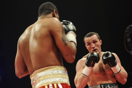 Boxing. Bout between D. Lebedev and S. Silgado