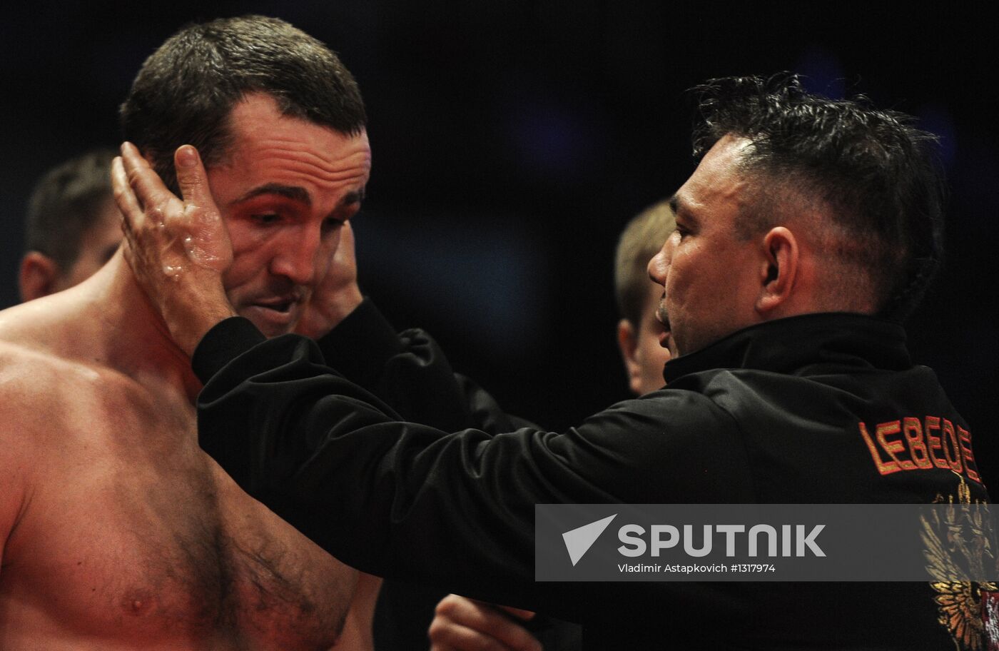 Boxing. Bout between D. Lebedev and S. Silgado