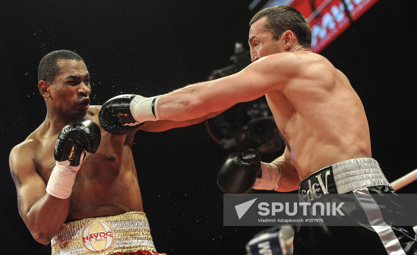 Boxing. Bout between D. Lebedev and S. Silgado