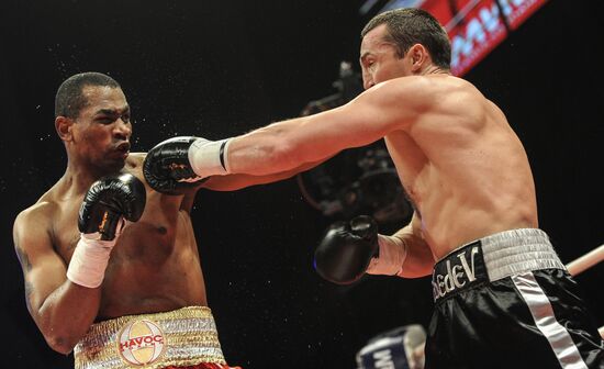 Boxing. Bout between D. Lebedev and S. Silgado