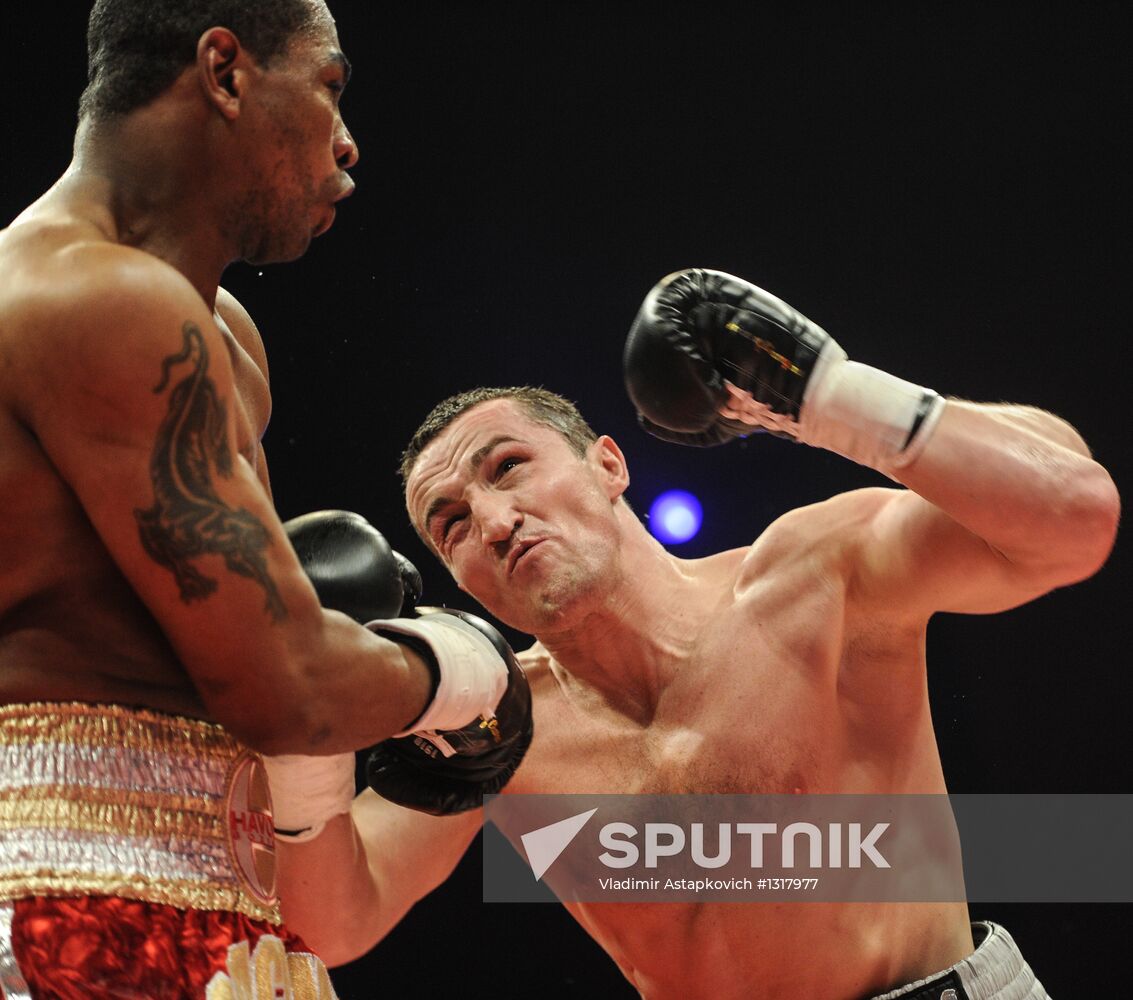 Boxing. Bout between D. Lebedev and S. Silgado