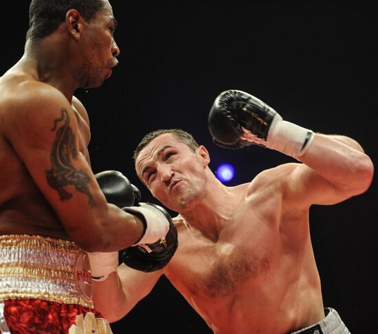 Boxing. Bout between D. Lebedev and S. Silgado